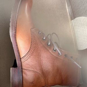 Frye Veronica Combat boot in whiskey color. Size 10
